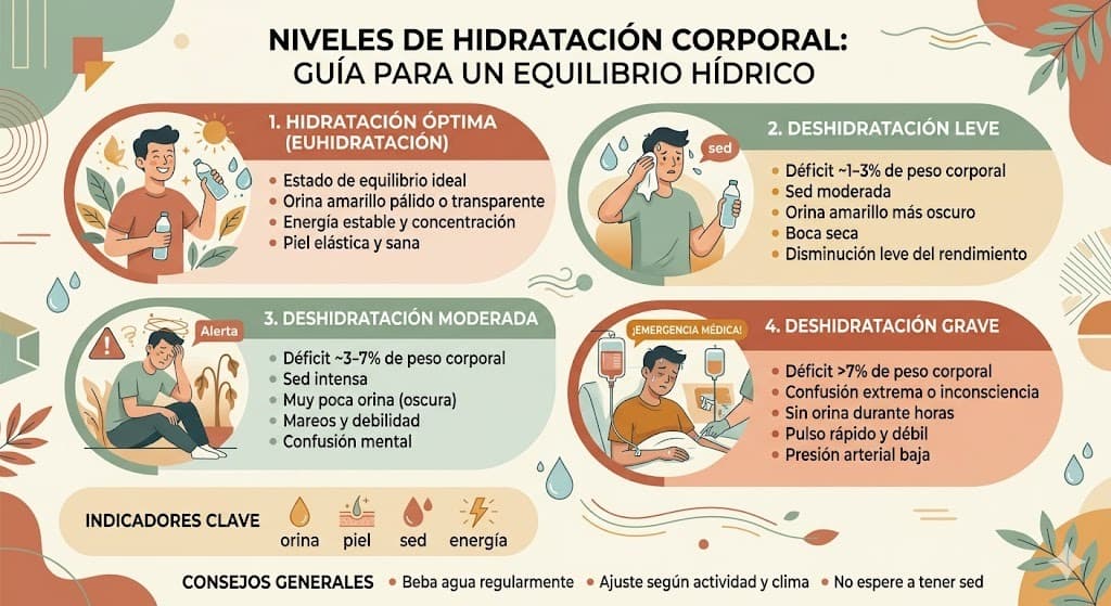 Niveles de hidratacion corporal segun tipo de producto: locion, crema y manteca